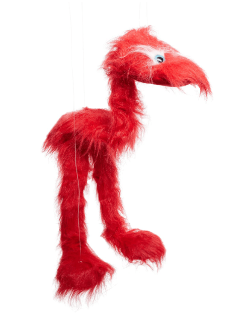Red Jingle Bird Marionette – Icontoyz